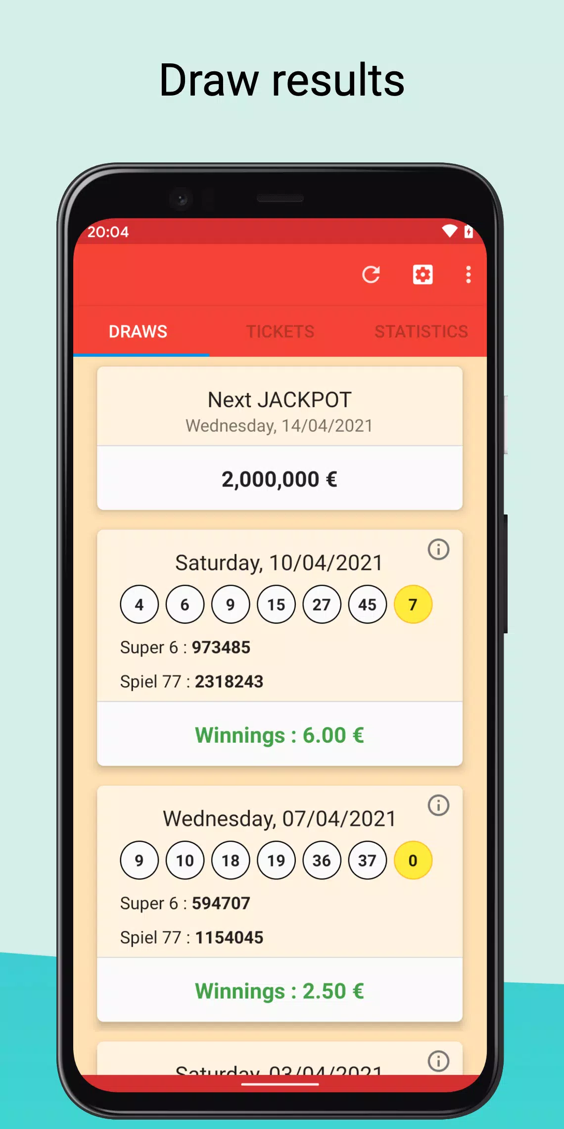 Results for Lotto 6 aus 49 APK for Android Download