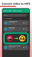 Video to MP3 / Video to Audio الملصق