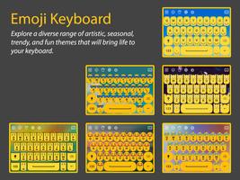 Moji Keyboard - Emoji Themes โปสเตอร์