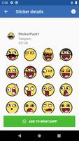 Smiley Emoji Stickers capture d'écran 1
