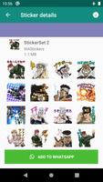 Anime JoJo Sticker Packs capture d'écran 2