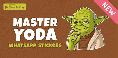 Master Yoda Stickers Affiche
