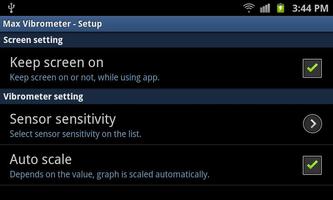 برنامه‌نما Max Vibrometer عکس از صفحه