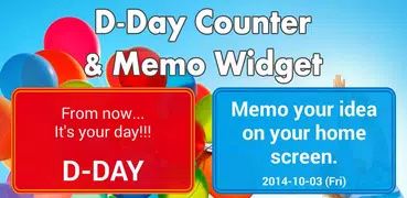 D-Day Counter & Memo Widget