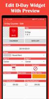D-Day Counter & Memo Widget imagem de tela 1