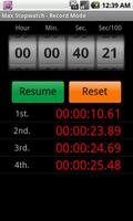 Max Stopwatch captura de pantalla 1