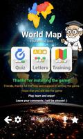 world map quiz poster