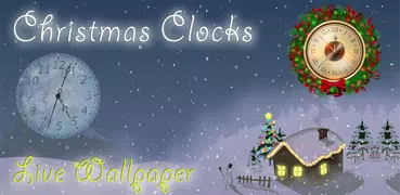 Christmas Clocks Wallpaper
