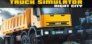 caminhão simulador - noite