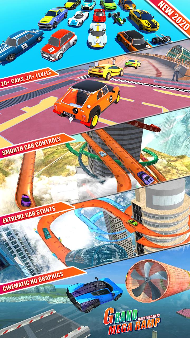 Mega Ramp Car Jumping stunts d APK untuk Unduhan Android