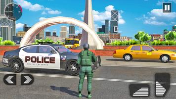 Police Car Driving Chase City  captura de pantalla 3
