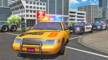 Police Car Driving Chase City  Poster