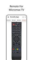 Remote For MICROMAX TV پوسٹر