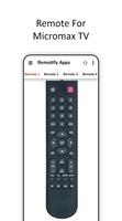 Remote For MICROMAX TV capture d'écran 3