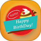 Name on Birthday Cake icône