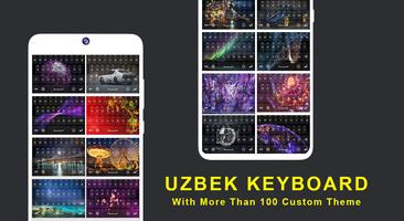 Uzbek Keyboard Font & Emojis পোস্টার