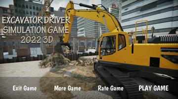 Riding a Excavator Simulator پوسٹر