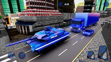US Police Car Transporter - Plane Simulator screenshot 1