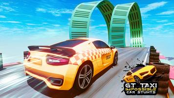 Impossible Ramp Car Stunts Game 3D:Taxi Car Stunts Affiche