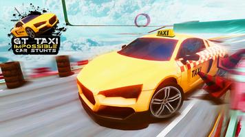 Impossible Ramp Car Stunts Game 3D:Taxi Car Stunts capture d'écran 1