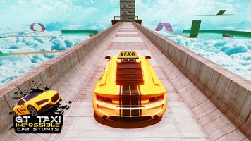 Impossible Ramp Car Stunts Game 3D:Taxi Car Stunts capture d'écran 2