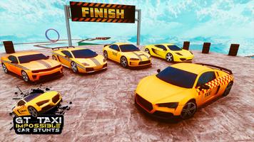 Impossible Ramp Car Stunts Game 3D:Taxi Car Stunts capture d'écran 3