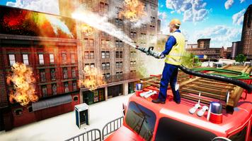 New York City FireFighter Truck Simulator 2020 Affiche