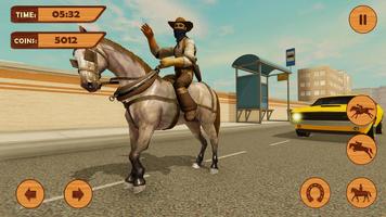 New York City Horse Taxi 2020 - Taxi Driving Game Affiche