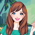 Beach Walk Dress Up Game