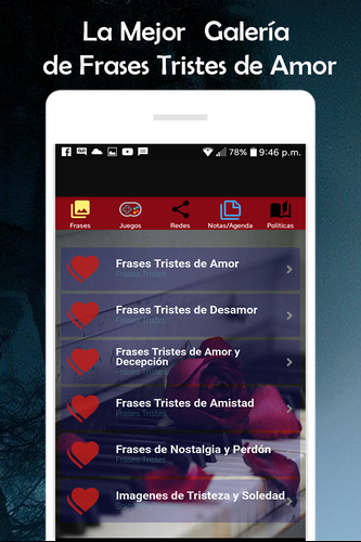 Frases Tristes De Amor Apk 1 8 Download For Android Download Frases Tristes De Amor Apk Latest Version Apkfab Com