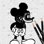 Draw Suicide Mouse by Steps