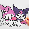Draw Kuromi & My Melody Art