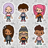 Toca Stickers Boca Chat