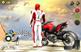 Superhero Mega Ramps: Spider Bike GT Stunt Games captura de pantalla 1