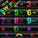 THEME SWIPE DIALER CRAZY COLORS BLACK APK