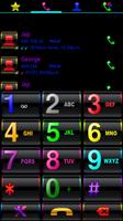 THEME SWIPE DIALER CRAZY COLORS BLACK poster