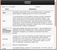 Dictionary of Journalism Study постер