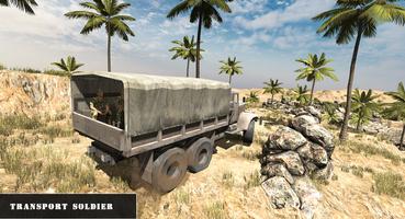 US Army War Truck Driver 3D poster