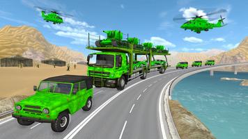Army Car Transporter Game स्क्रीनशॉट 3