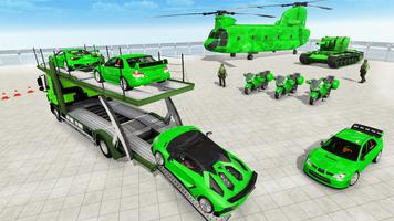 Army Car Transporter Game poster