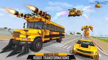 Bus Robot Car Games Drone War capture d'écran 2