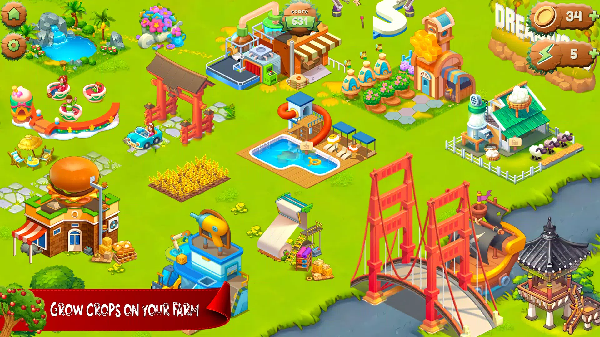 Download do APK de fazendeiro offline da vila jogo dia da agricultura para  Android