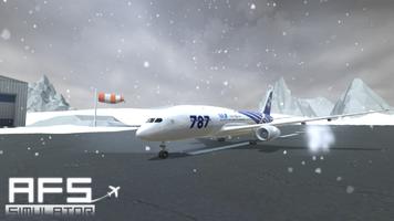 Poster Simulatore di volo aereo