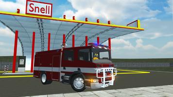 Truk Pemadam Kebakaran Sim screenshot 2