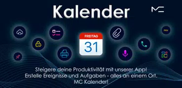 Kalender: Erinnerungen, Agenda