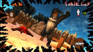 Gorilla Simulator 3D اسکرین شاٹ 2