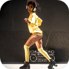 Disco Girl Dancing Video Wallp icône