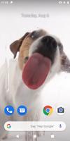 Dog Licking Live Wallpaper capture d'écran 1