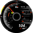 ikon Speedometer Car Dashboard Vide