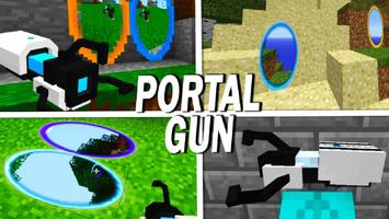 Portal Gun Mod for Minecraft الملصق